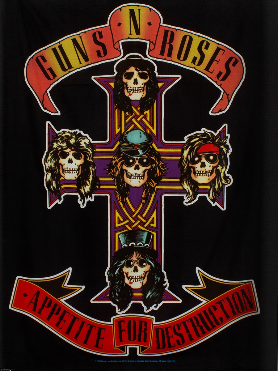 Guns N Roses Appetite For Destruction Textile Flag (IMPORT) - Picture 1 of 1