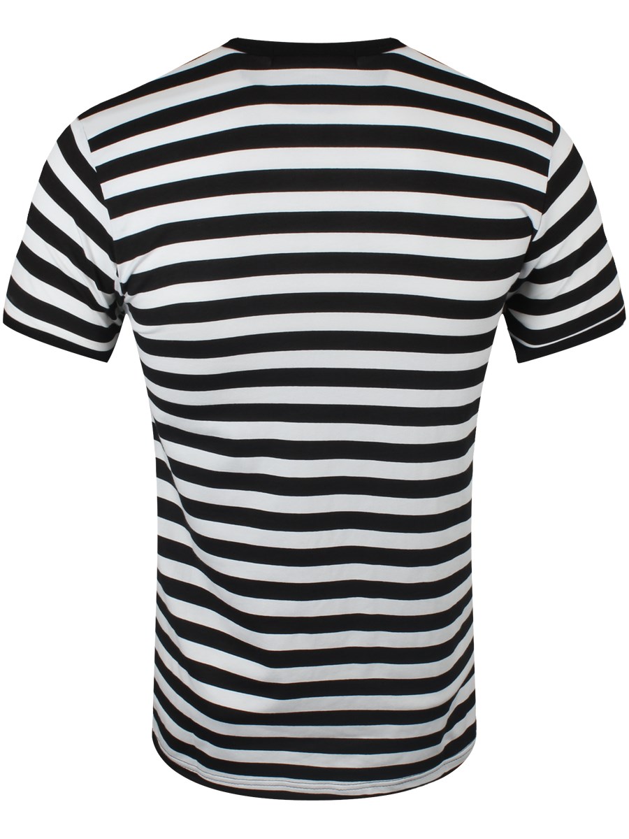 New Black and White Striped T-Shirt | eBay