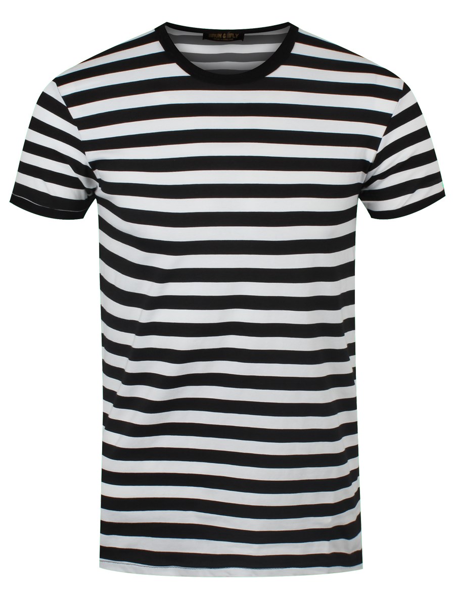 Black and White Striped T-Shirt - Buy Online at Grindstore.com