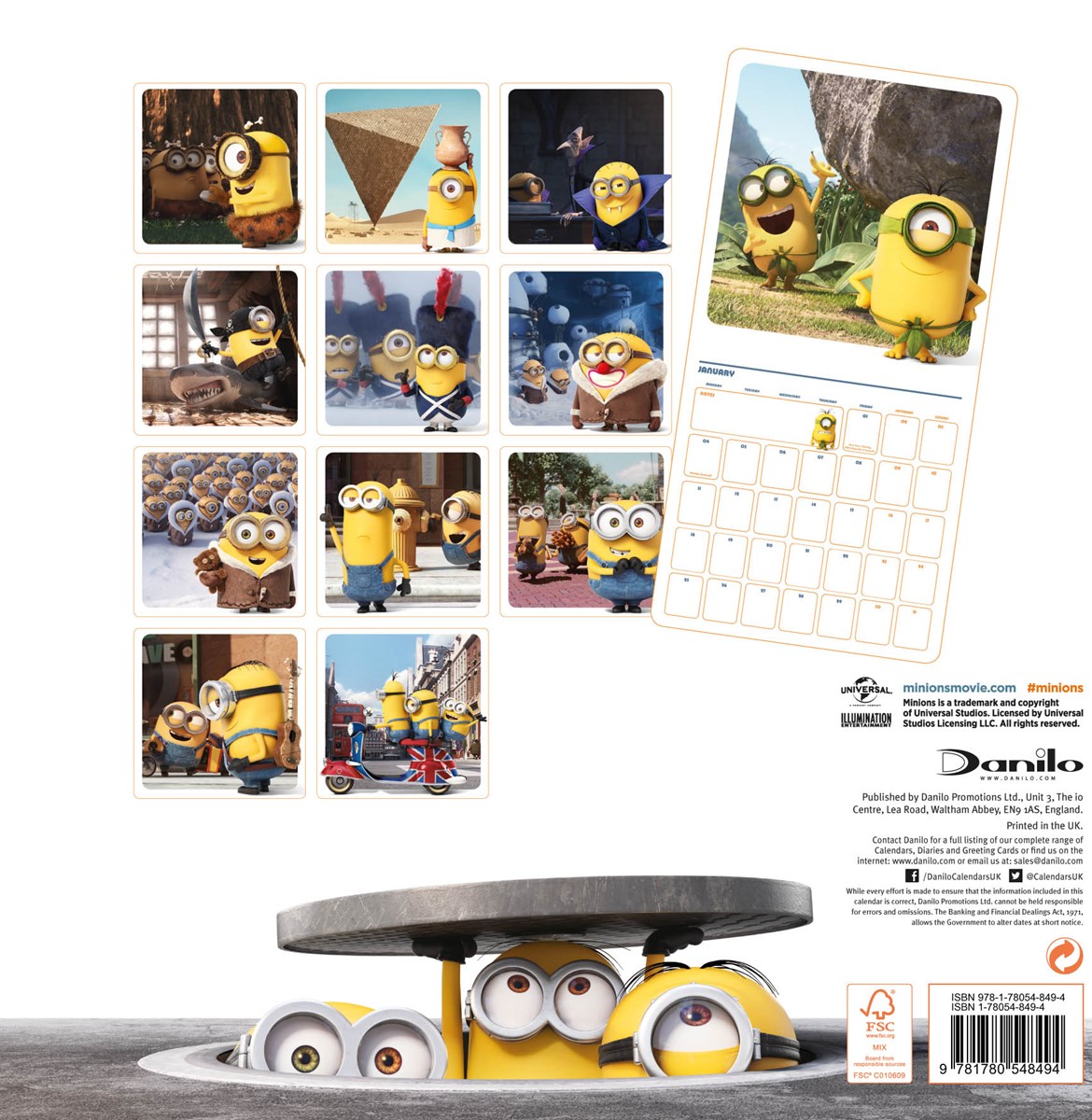 Minions 2016 Square Calendar Buy Online at