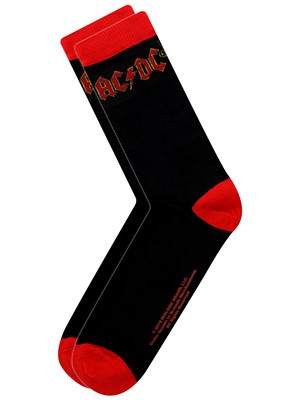 AC/DC Classic Logo Men's Black Socks