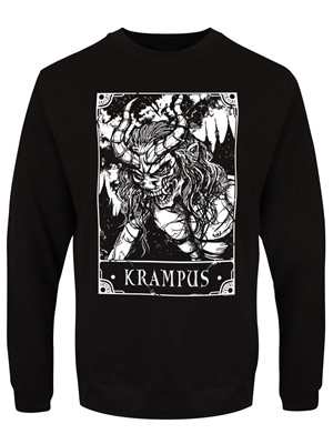 Deadly Tarot Krampus Men's Black Christmas Jumper
