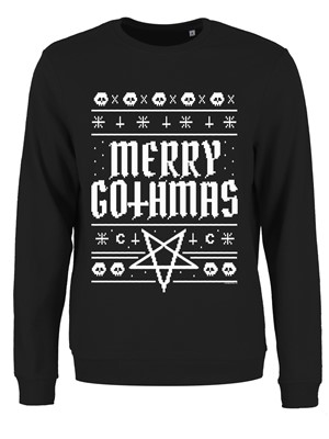 Merry Gothmas Ladies Black Christmas Jumper