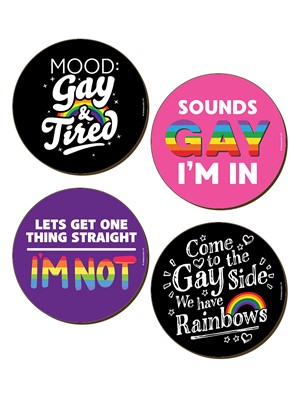 LGBTQ 4 Piece Coaster Set
