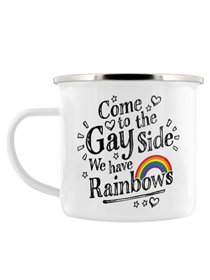 Come To The Gay Side Enamel Mug