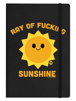 Pop Factory Ray Of Fucking Sunshine Black A5 Hard Cover Notebook