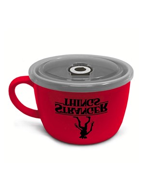 Stranger Things Upside Down Logo Soup and Snack Mug