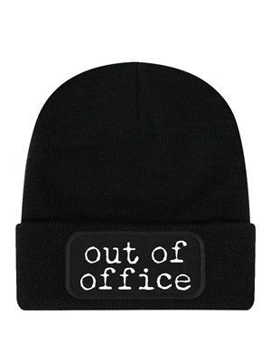 Out of Office Black Beanie