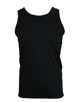 Plain Men's Black Vest Top - Buy Online at Grindstore.com