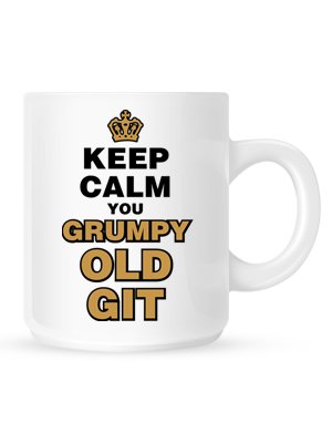 Keep Calm You Grumpy Old Git Double Walled Travel Mug 