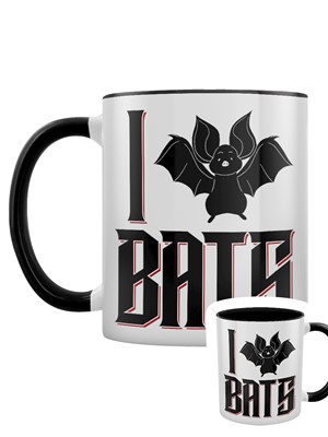 I Love Bats Black Inner 2-Tone Mug