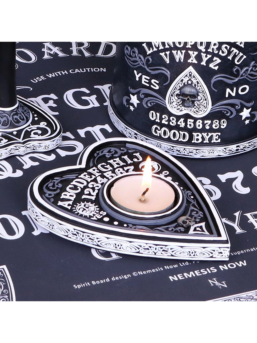 Candle Holder Spirit Board Black and White Tea Light Holder 