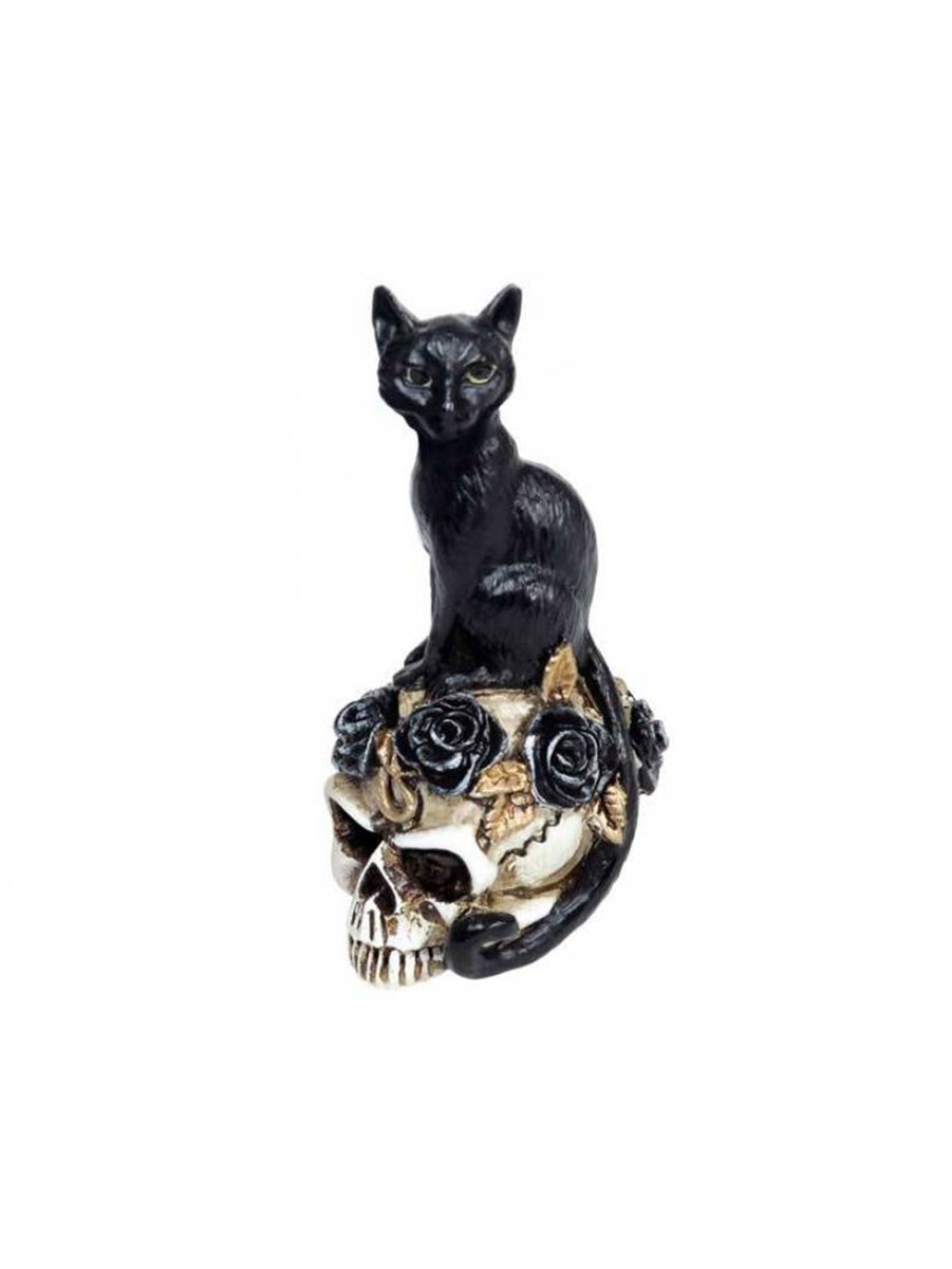 Alchemy Ornament Miniature Collectables Cat Skull 2.8x5.8x3.4cm 