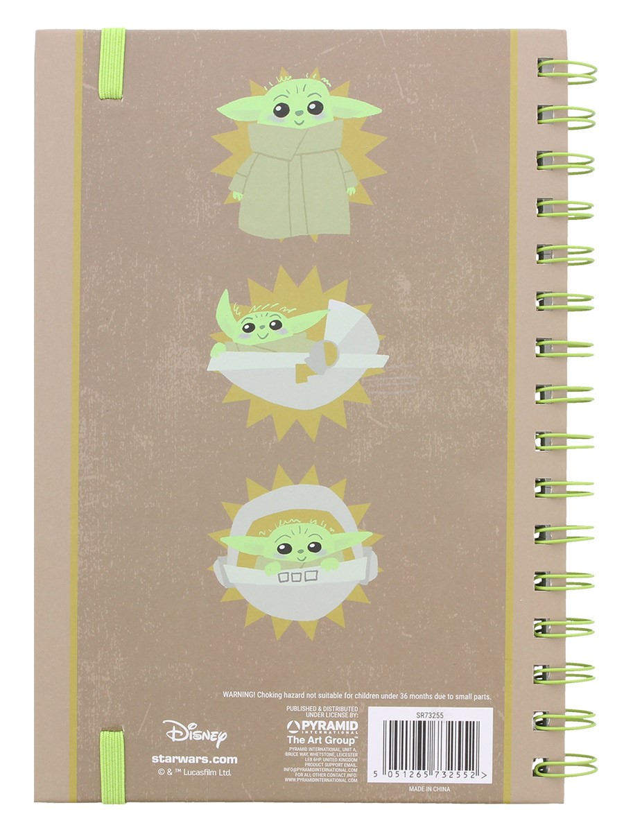 Details about   Star Wars The Mandalorian Baby Yoda A5 Notebook Note Book Journal Stationery 