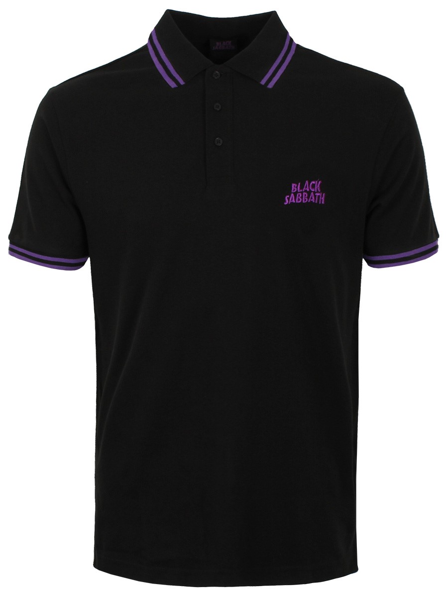 Details about   Black Sabbath Polo Shirt Embroidered Classic Band Logo new Official Unisex 