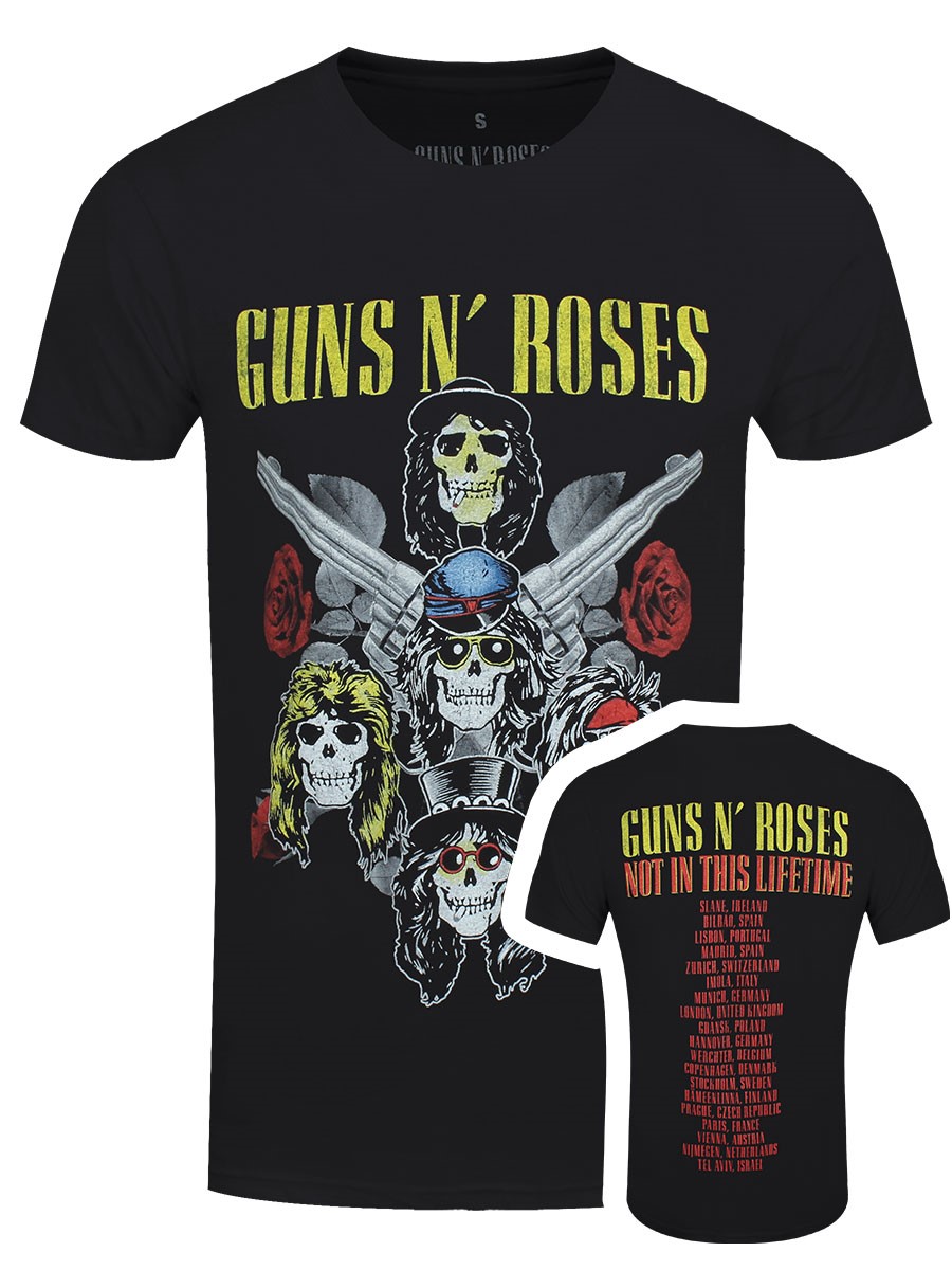 ubehagelig Livlig dyr Guns N' Roses Pistols & Roses Men's Black T-Shirt - Buy Online at  Grindstore.com