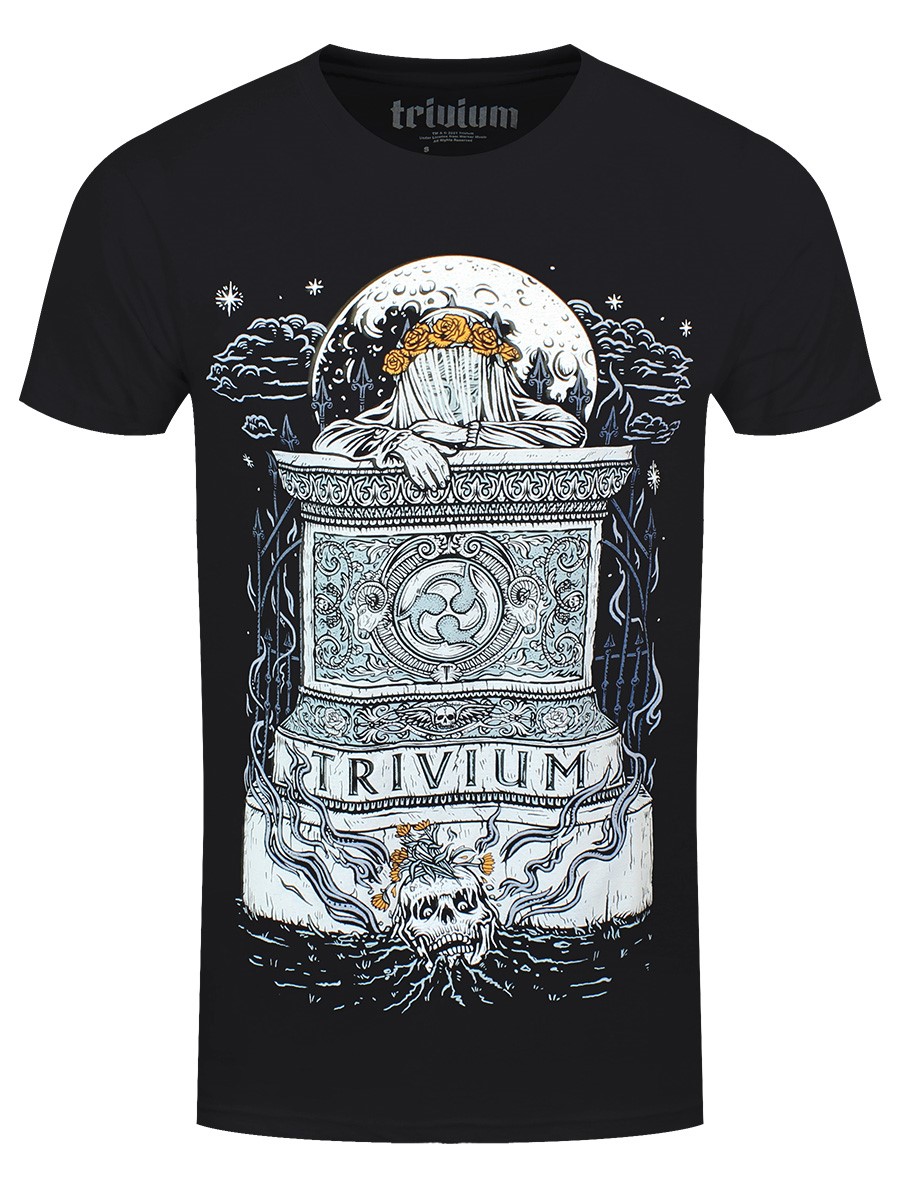 Trivium T Shirt Tomb Rise Band Logo New Official Mens Black