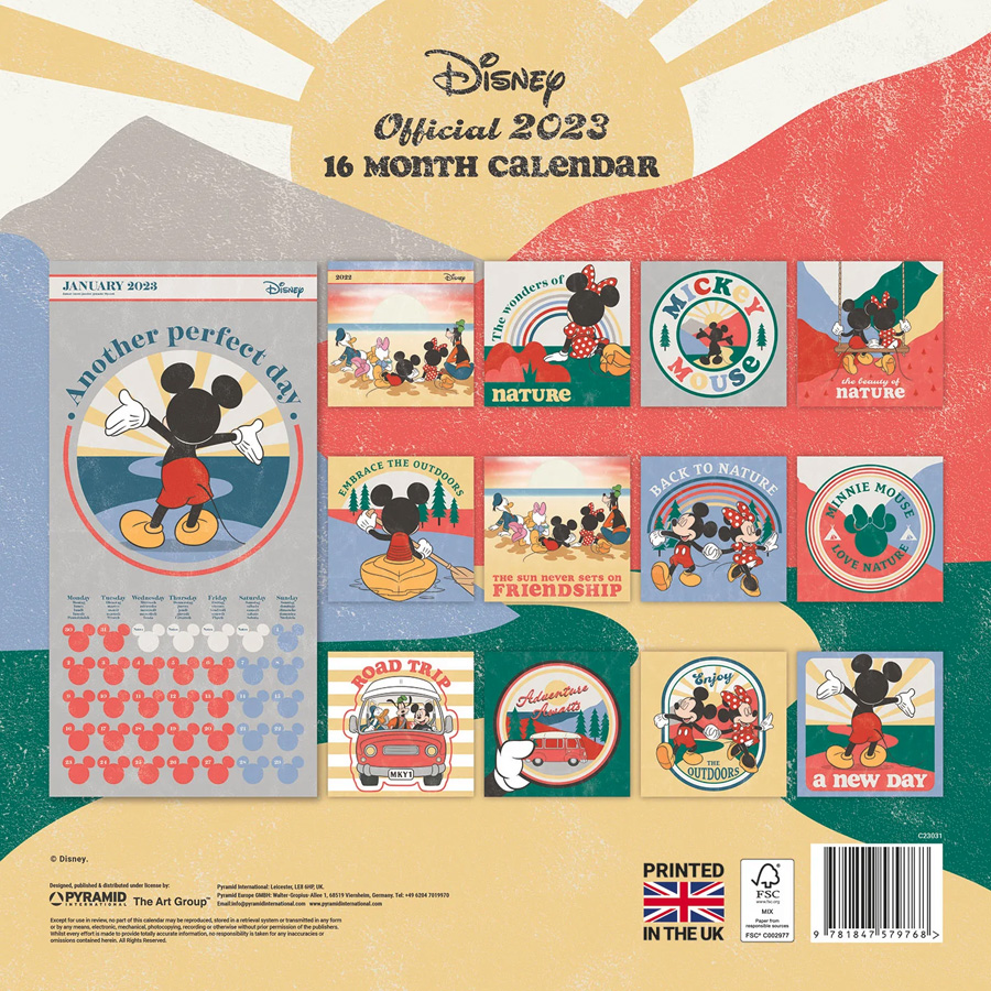 Mickey & Minnie 2023 Square Calendar - Buy Online at Grindstore.com