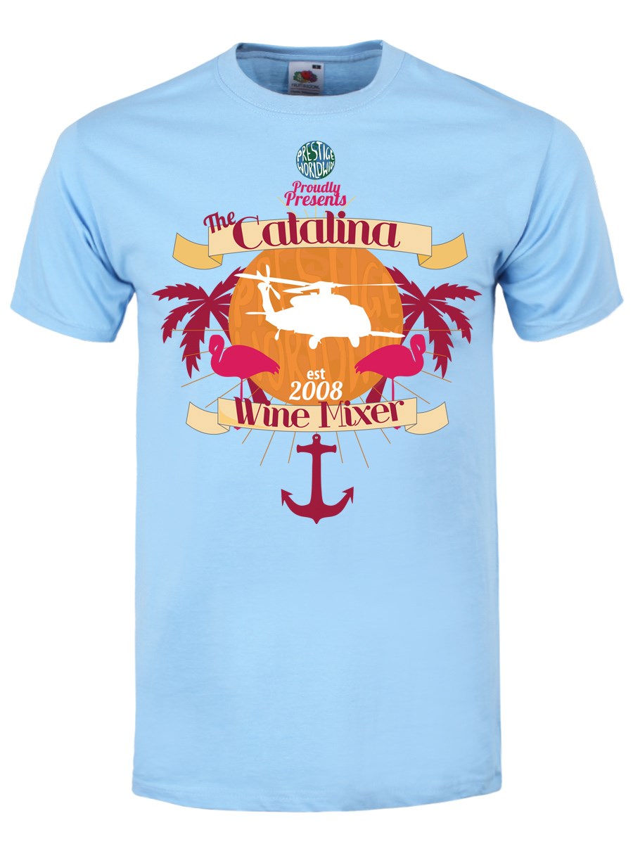 The Catalina Wine Mixer Light Blue Men's T-Shirt Inspired by Step ...