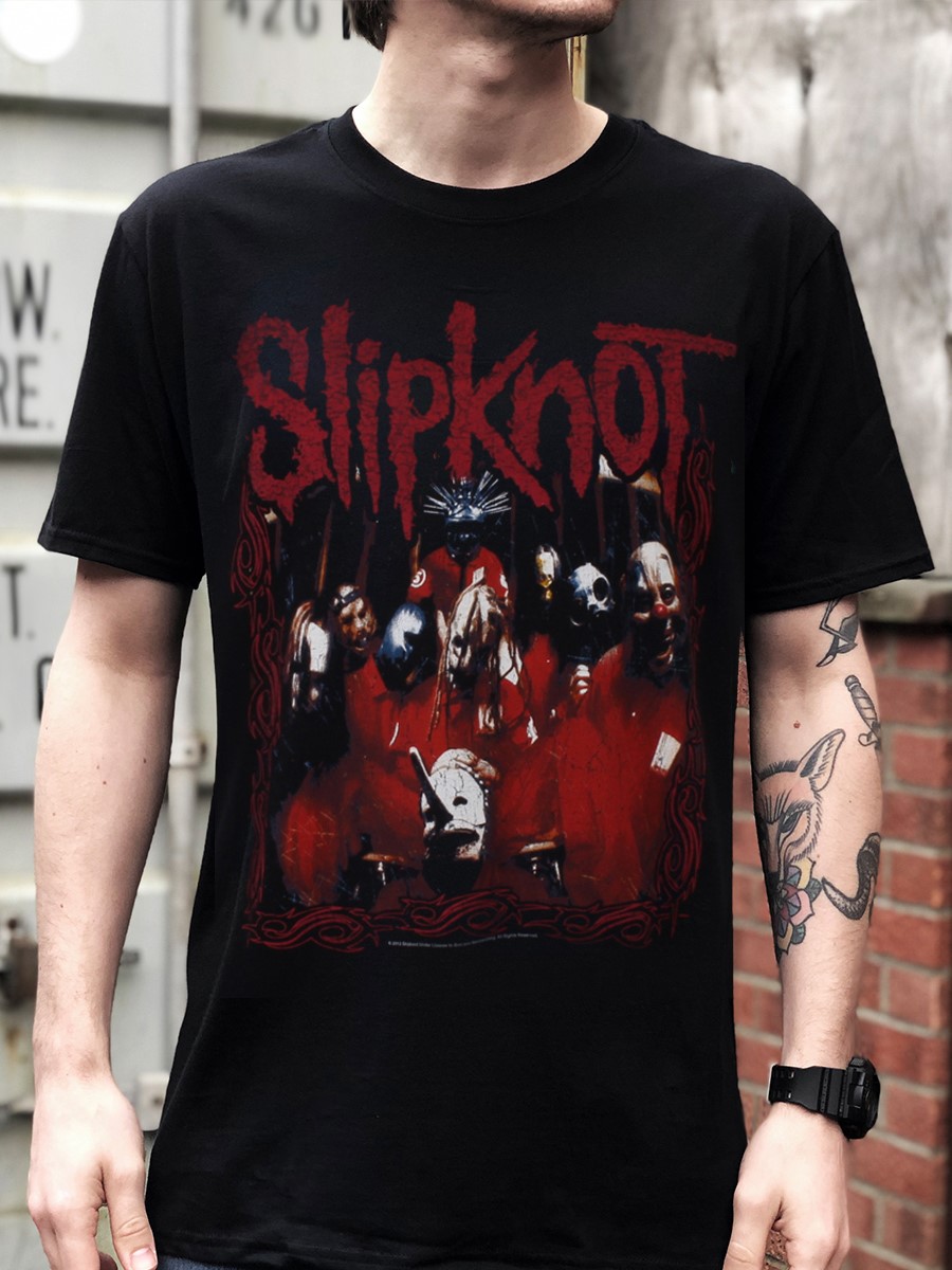 Slipknot T Shirt Band Frame Album Mens Black Rock Metal Tee Unisex New