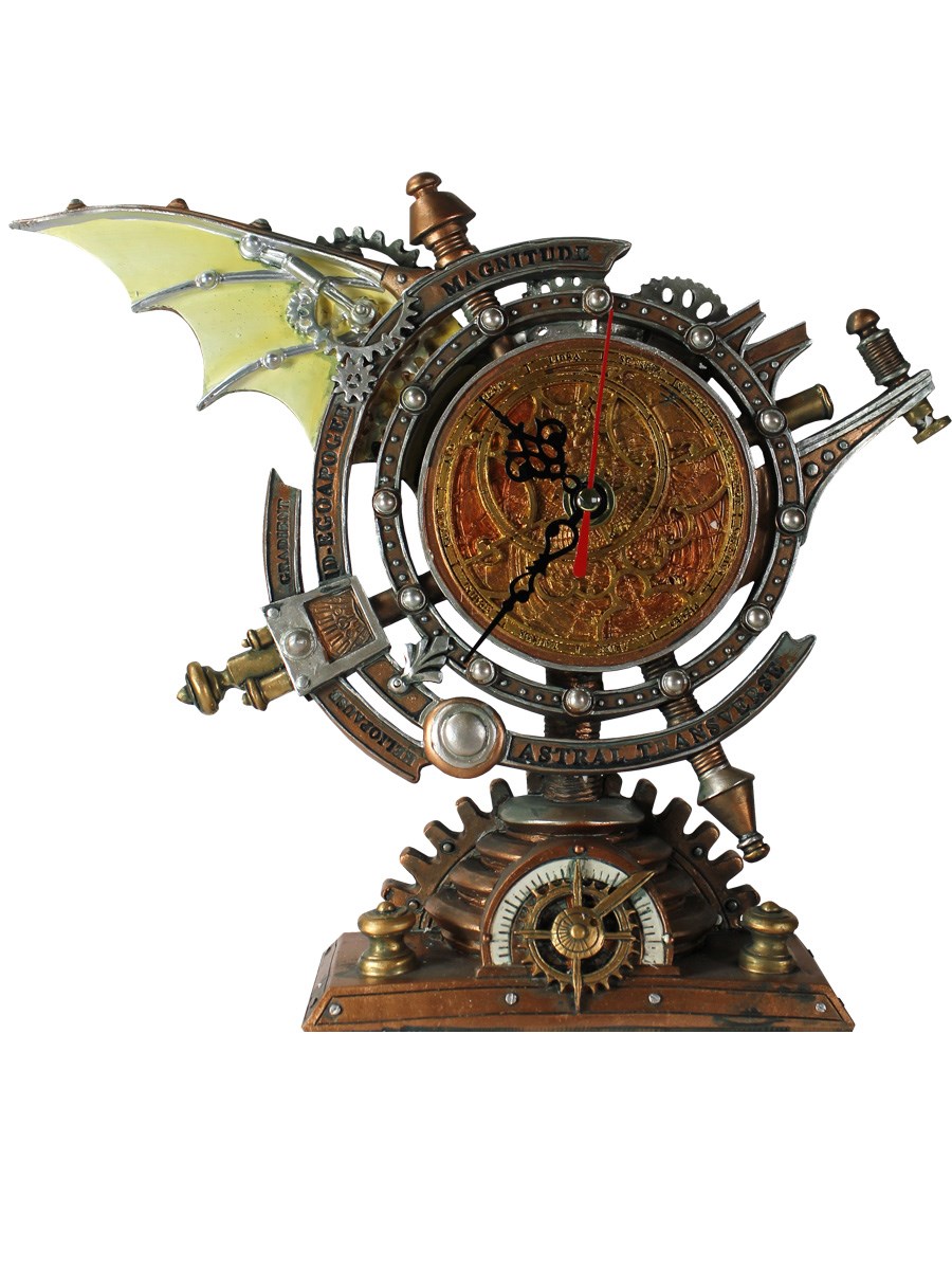 Alchemy England Steampunk Mantel Clock Gothic Gift The Stormgrave Chronometer 