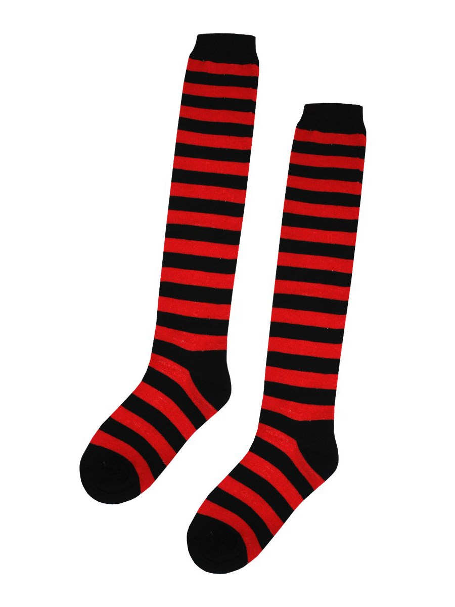 Black and Red Stripe Socks - Buy Online at Grindstore.com