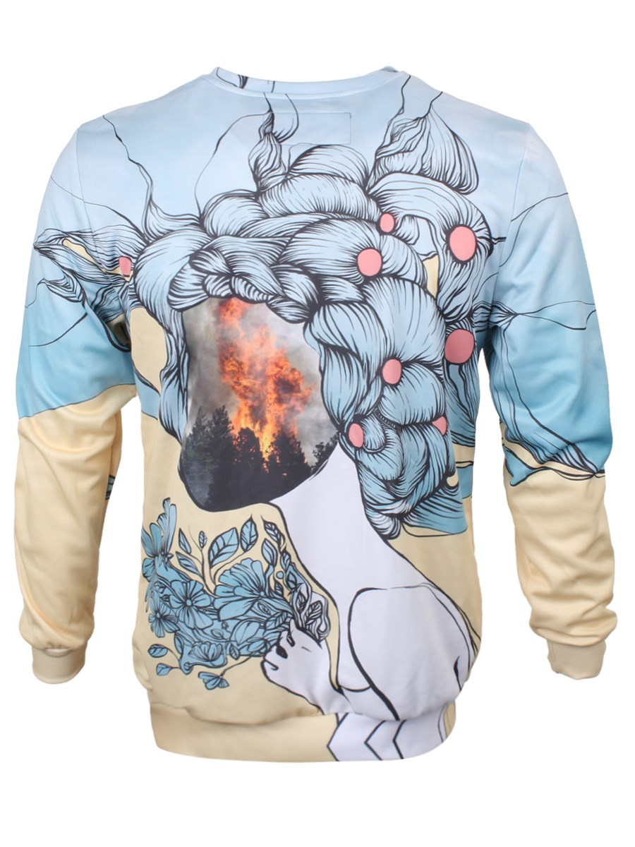 Mr.Gugu & Miss Go Flame Face Sweatshirt - Buy Online at Grindstore.com