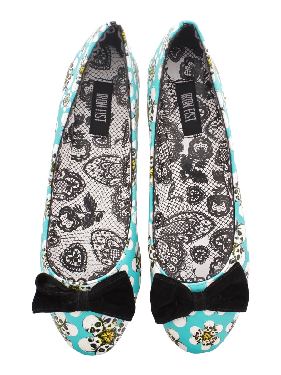 Iron Fist Tripping Daisies Flat Shoes 