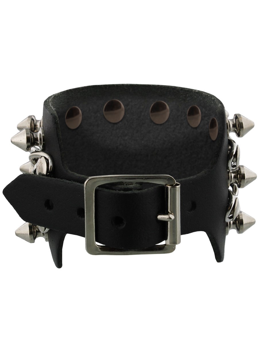 3 Row Chain & Spike Wristband - Buy Online at Grindstore.com