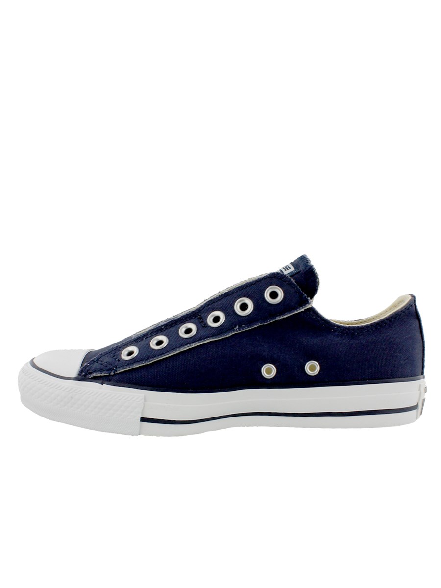 Converse Chuck Taylor All Star Navy Slip On (Laceless) Trainers - Buy ...