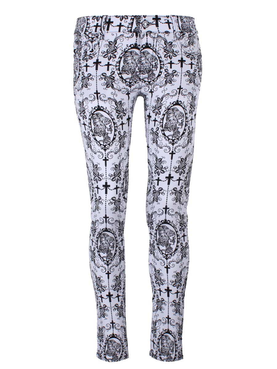 Banned Cross Cameo White Jeans - Buy Online at Grindstore.com