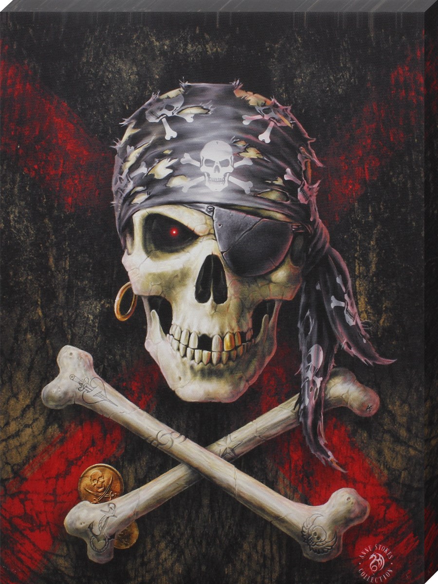 discount your is much how Skull Print Online  Anne Canvas  Buy Stokes Pirate at