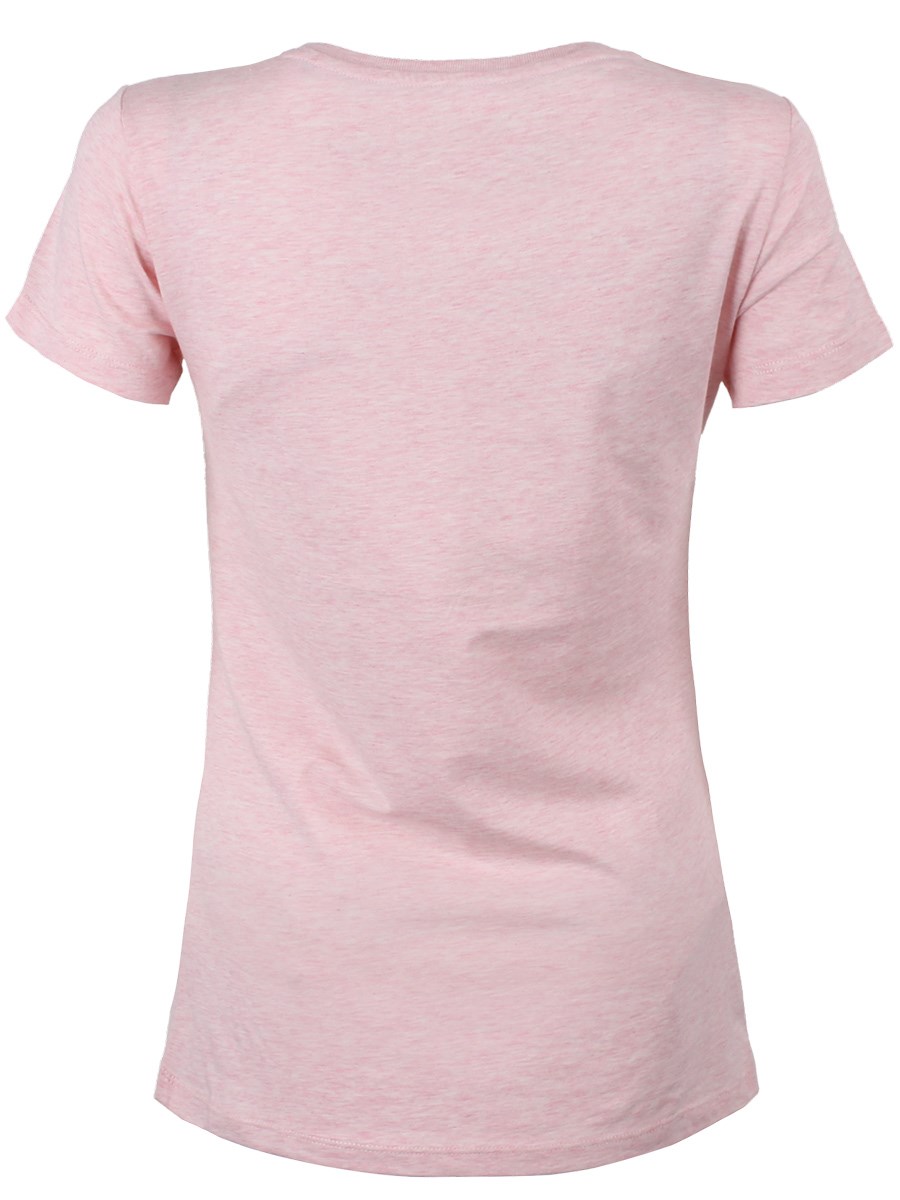 Download Organic Cream Heather Pink Round Neck Ladies T-Shirt - Buy ...