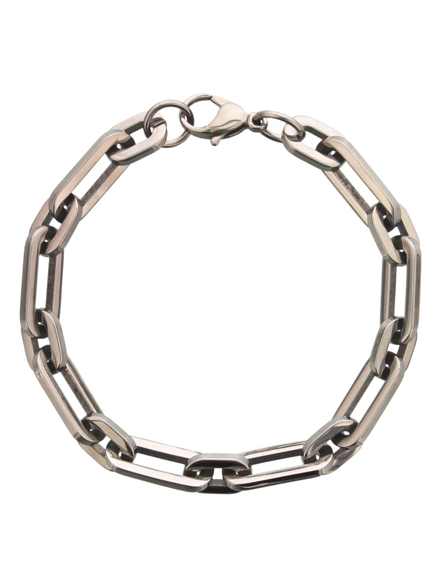 Long Link Stainless Steel Bracelet - Buy Online at Grindstore.com