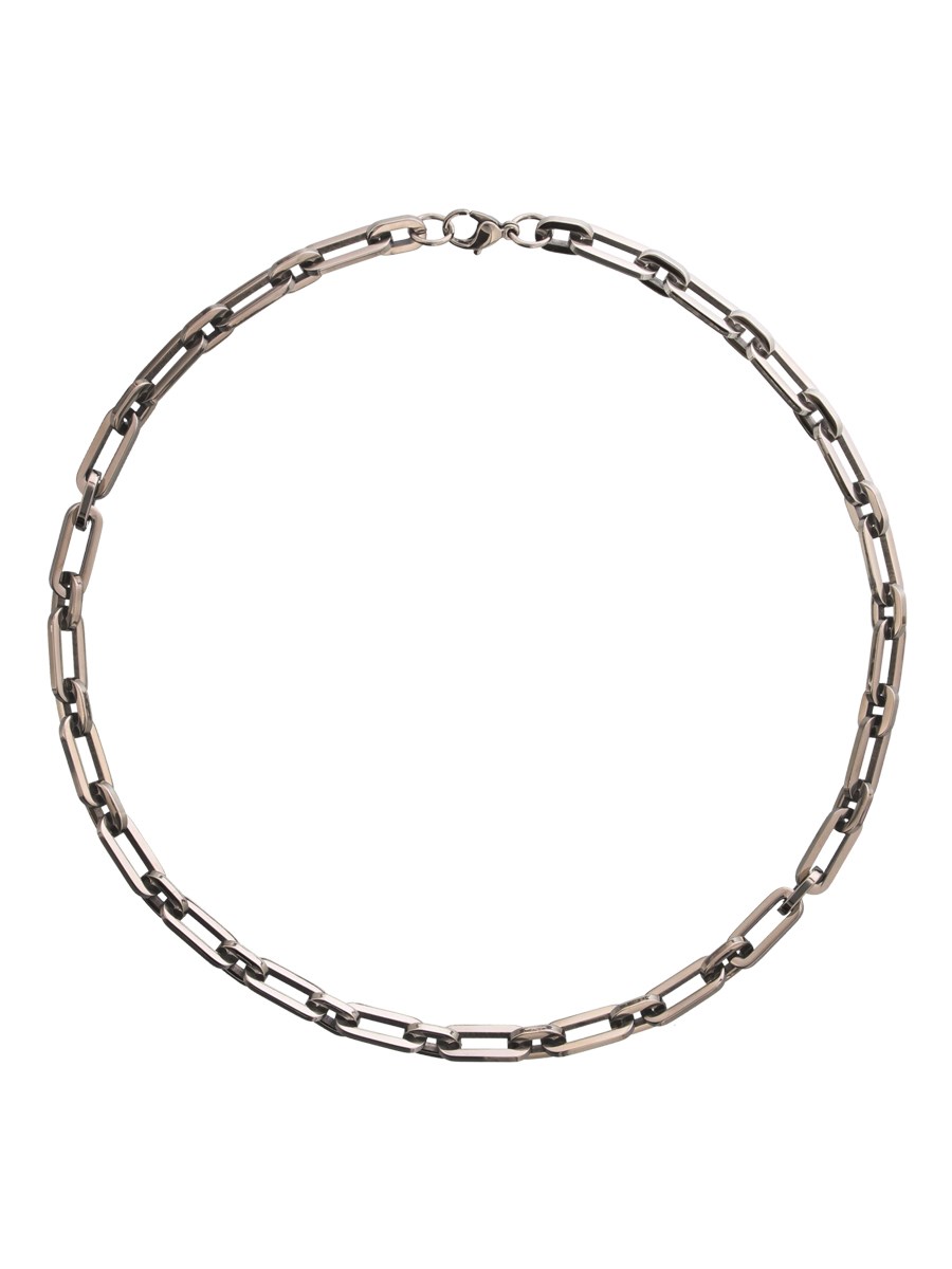 Long Link Stainless Steel Necklace - Buy Online at Grindstore.com