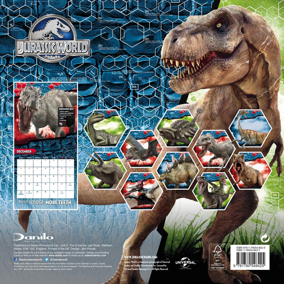 Jurassic World 2016 Square Calendar - Buy Online at Grindstore.com