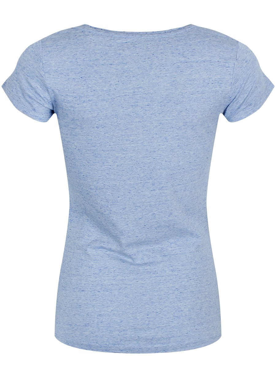 Feline Christmassy Heather Blue Round Neck Ladies T-Shirt - Buy Online ...