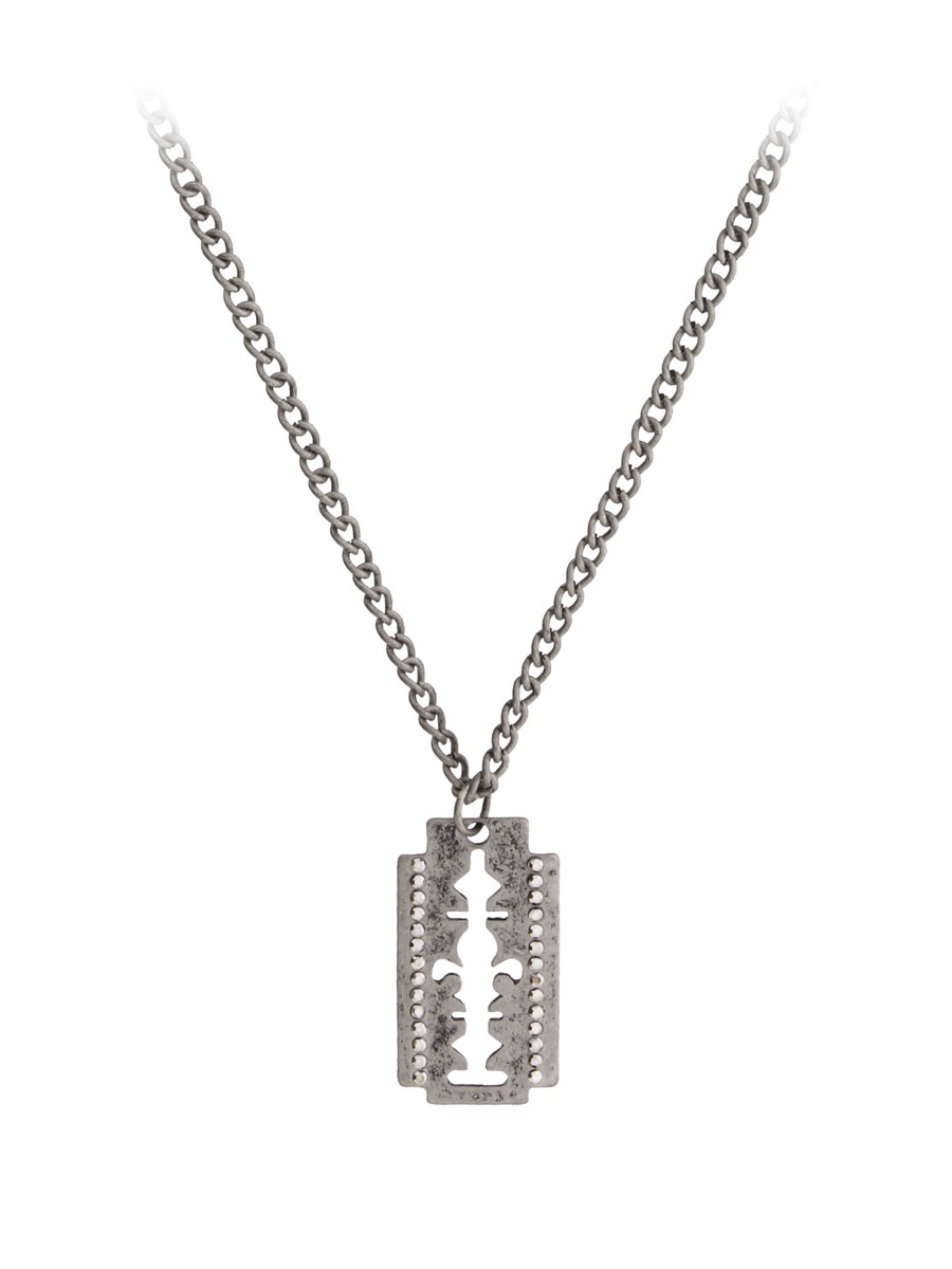 Fad Treasures Crystal Razor Blade Necklace - Buy Online at Grindstore.com