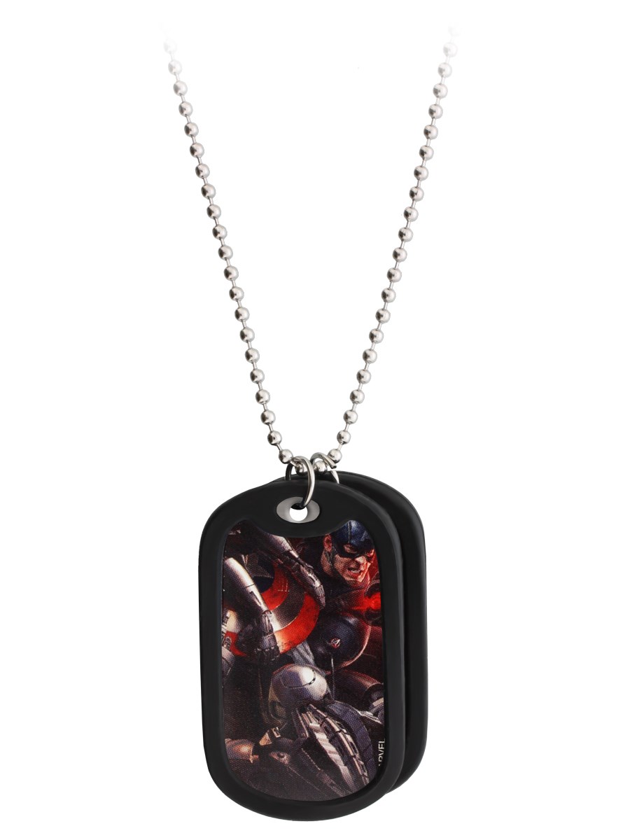 Marvel Captain America Double Dog Tag Buy Online at
