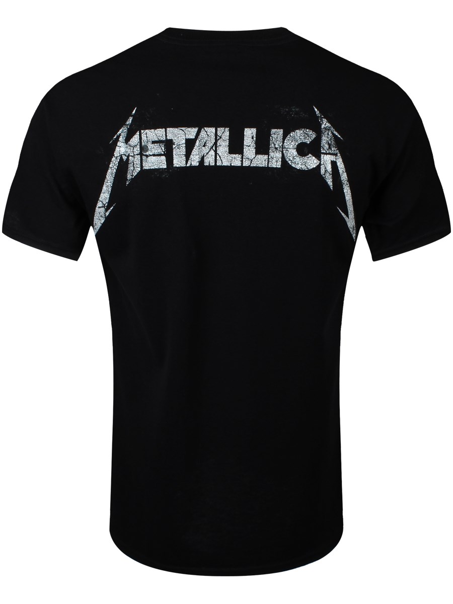 Metallica Album Text Men's Black T-Shirt - Buy Online at Grindstore.com