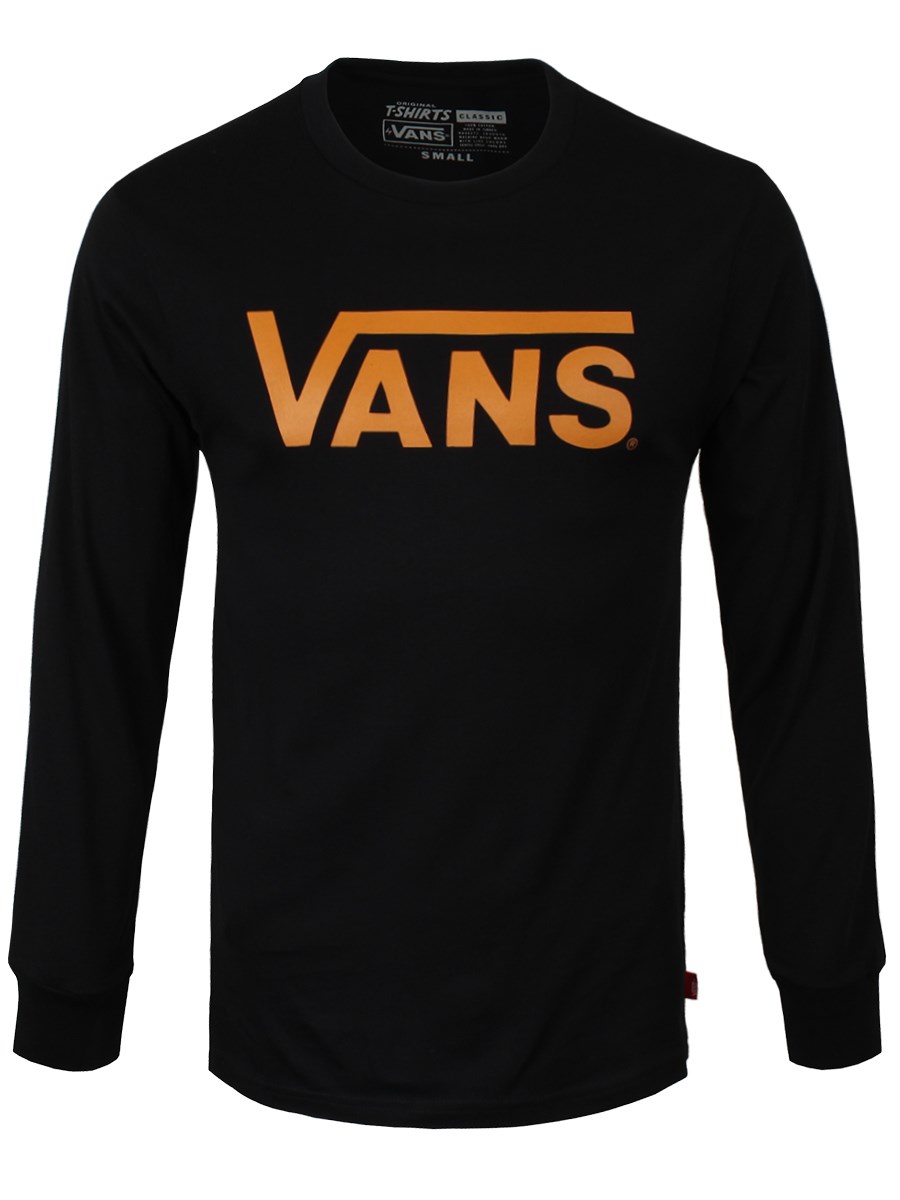 black and orange vans shirt