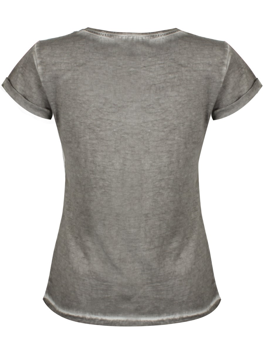 Skeleton Heart Ladies Grey Clash T-Shirt - Buy Online at Grindstore.com