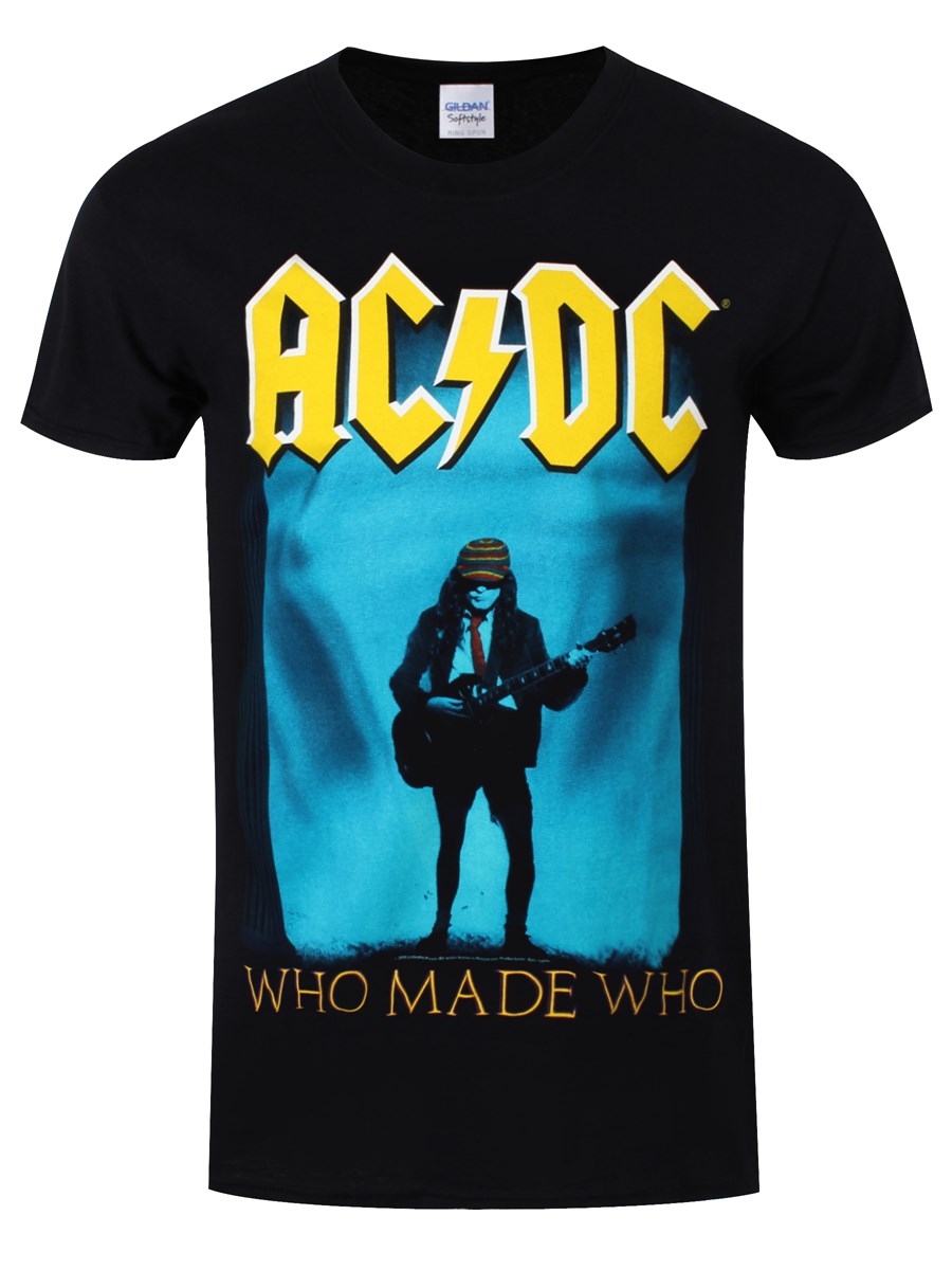 AC/DC Who Made Who Men's Black T-Shirt - Buy Online at Grindstore.com