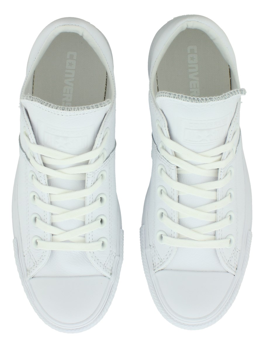 Converse Chuck Taylor All Star Madison Womens Ox White Leather Trainers ...