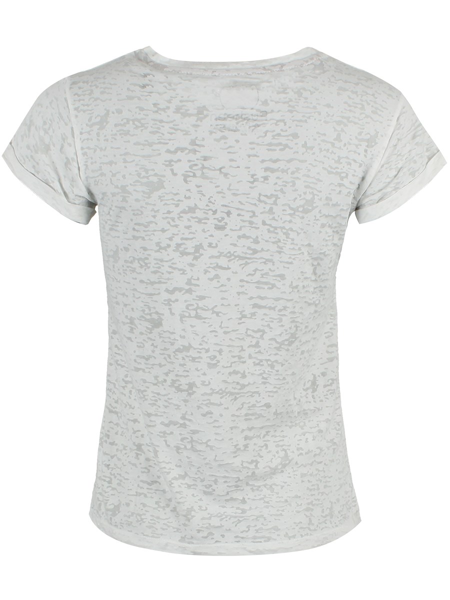 Pusheen Too Hot Ladies White Burnout Rolled Sleeve T-Shirt - Buy Online ...