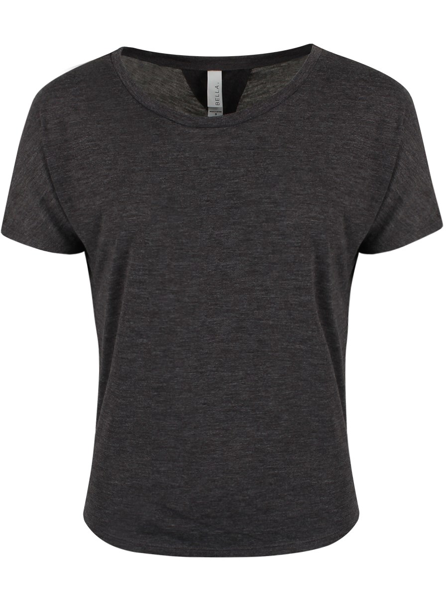 Dark Heather Grey Open Back Ladies T-Shirt - Buy Online at Grindstore.com