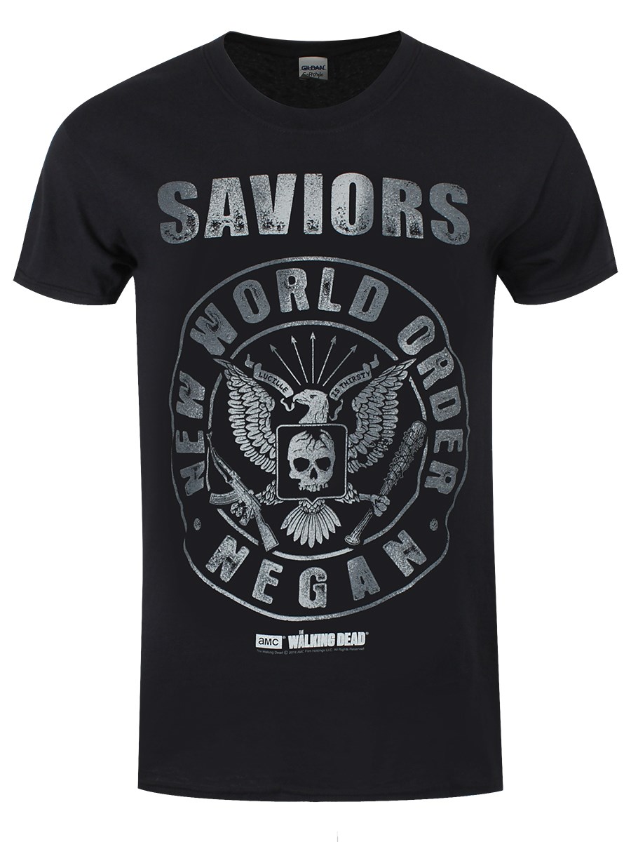 The Walking Dead Negan New World Order Men's Black T-Shirt ...