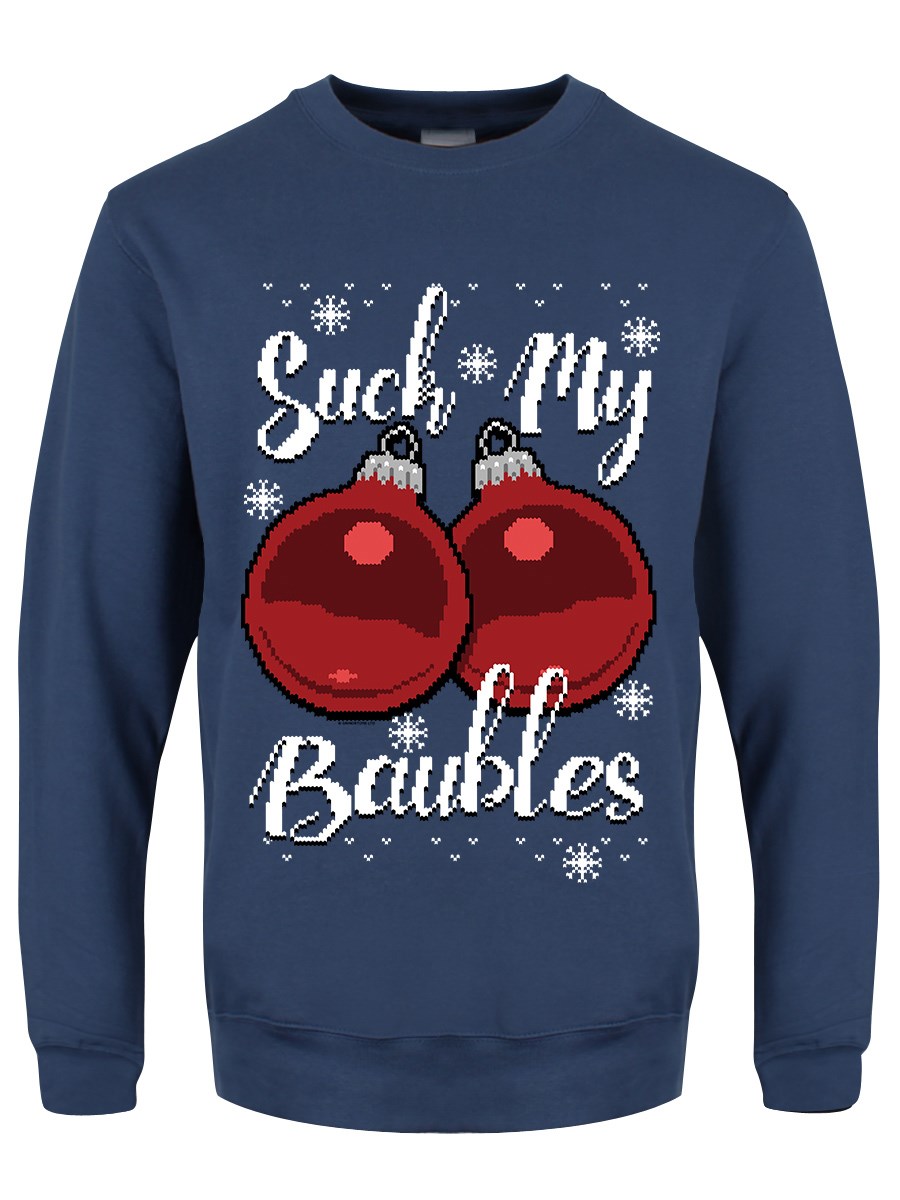 NICE BAUBLES MENS T-SHIRT CHRISTMAS XMAS DESIGN JUMPER RUDE TOP FUNNY TOP GIFT