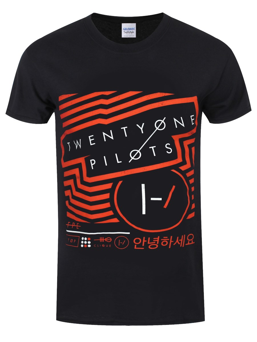 Twenty One Pilots Vertigo Men's Black TShirt Buy Online at