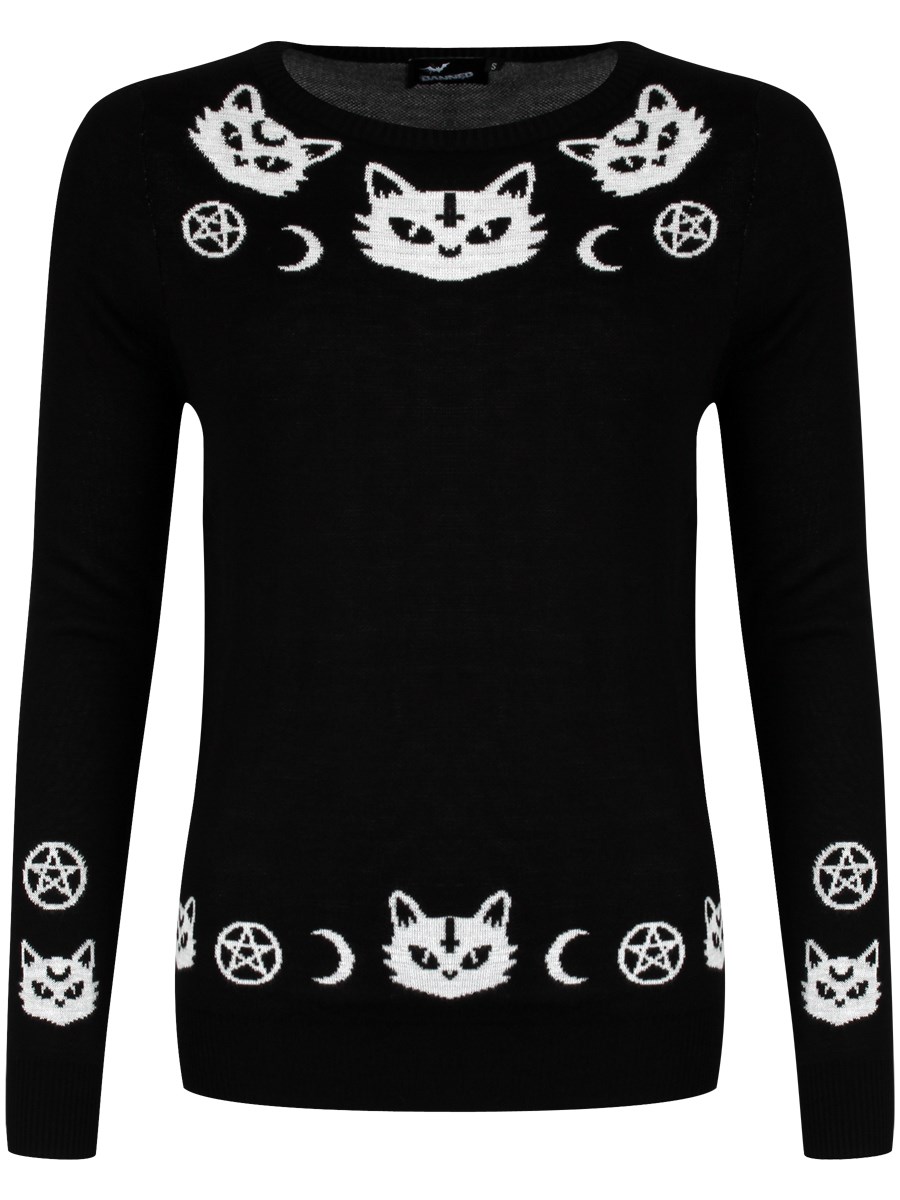 Banned Cat Knit Alternative Jumper Sweater